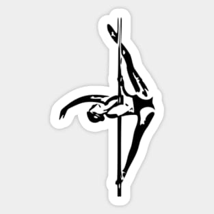 Aerialist Pole Dancer Splits Sticker